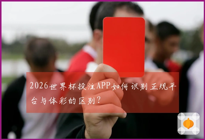 2026世界杯投注APP如何识别正规平台与体彩的区别？