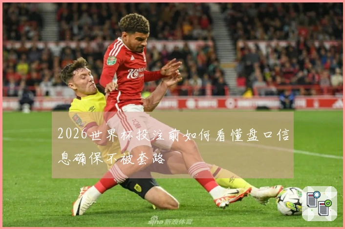 2026世界杯投注前如何看懂盘口信息确保不被套路