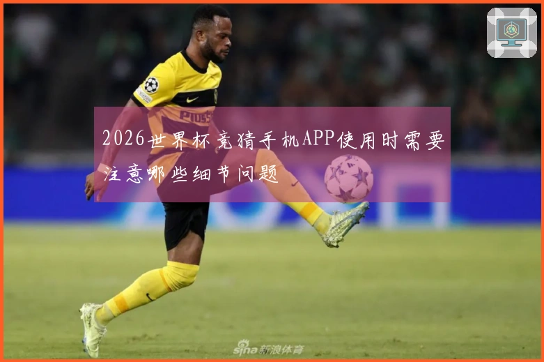 2026世界杯竞猜手机APP使用时需要注意哪些细节问题